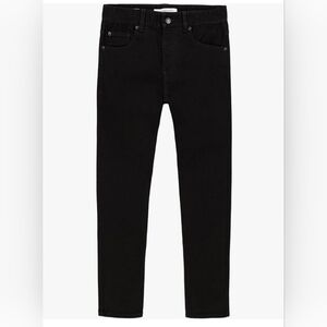 Calvin Klein Boys Slim Fit Straight Leg Black Jeans Sz14